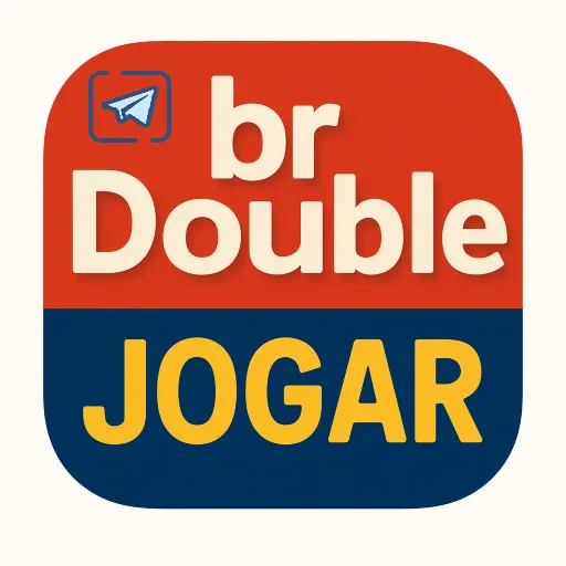 Imagem promovendo o canal oficial da brdouble no Telegram